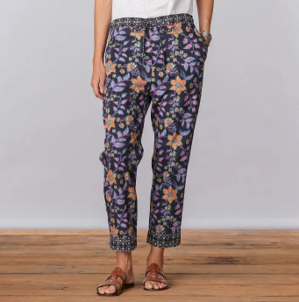 Sundance Leia Pants Womens Size XL Cotton Drawstring Casual Lounge Boho